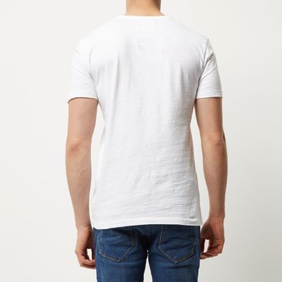 White Worn By Nasa logo print t-shirt